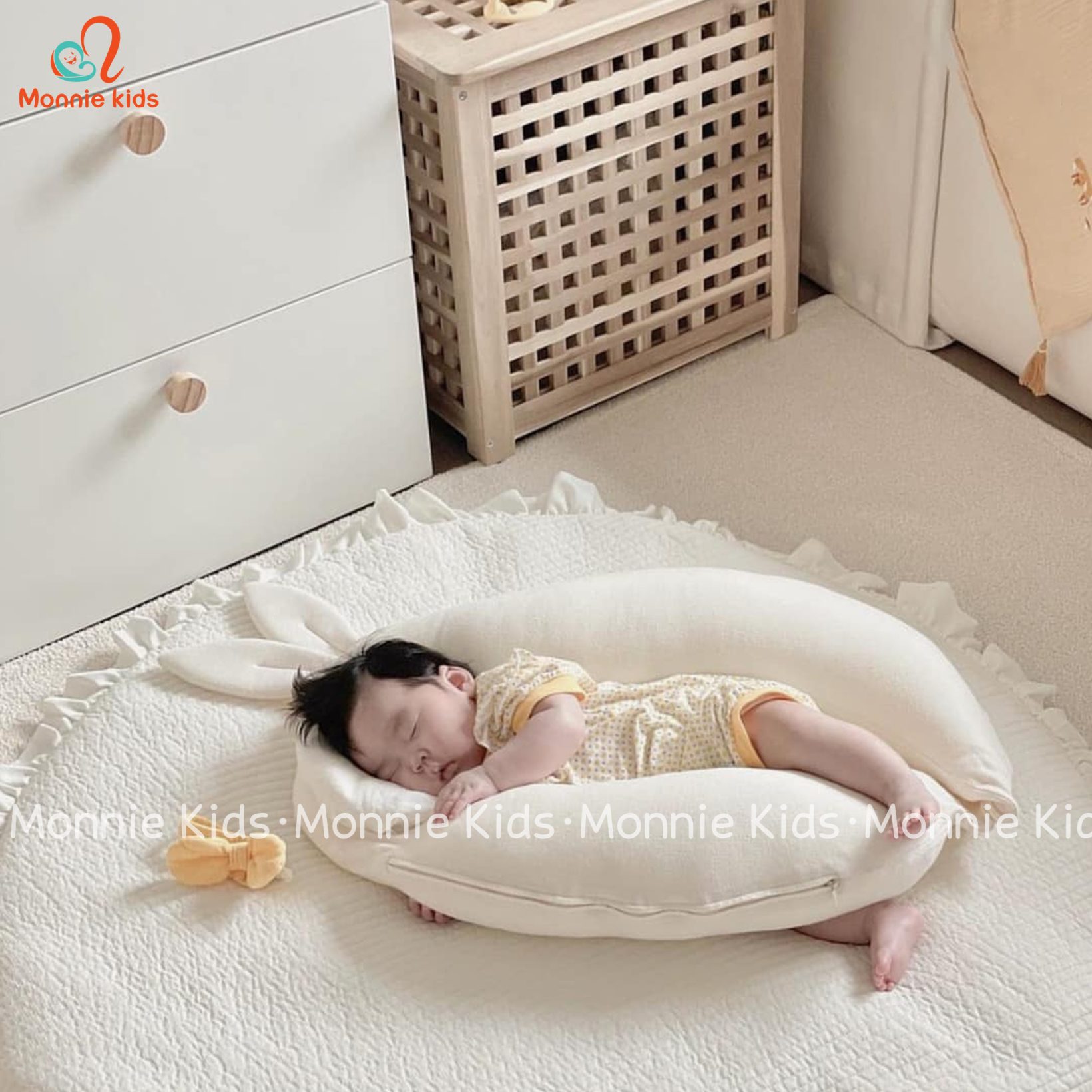 GỐI THỎ ĐA NĂNG RARAS - VỎ HỮU CƠ