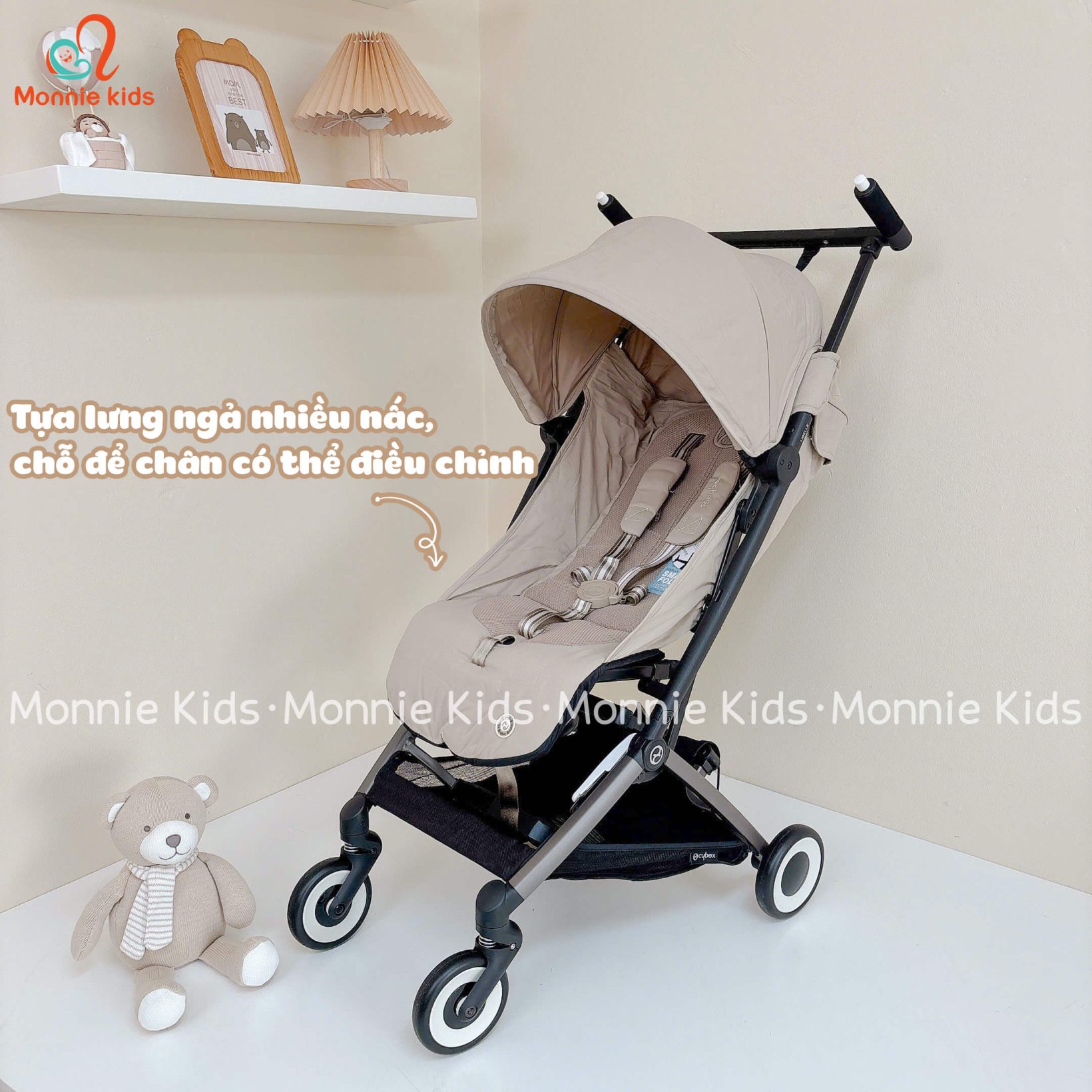 XE ĐẨY GẤP GỌN CYBEX LIBELLE TPE - ALMOND BEIGE - Hình ảnh 9