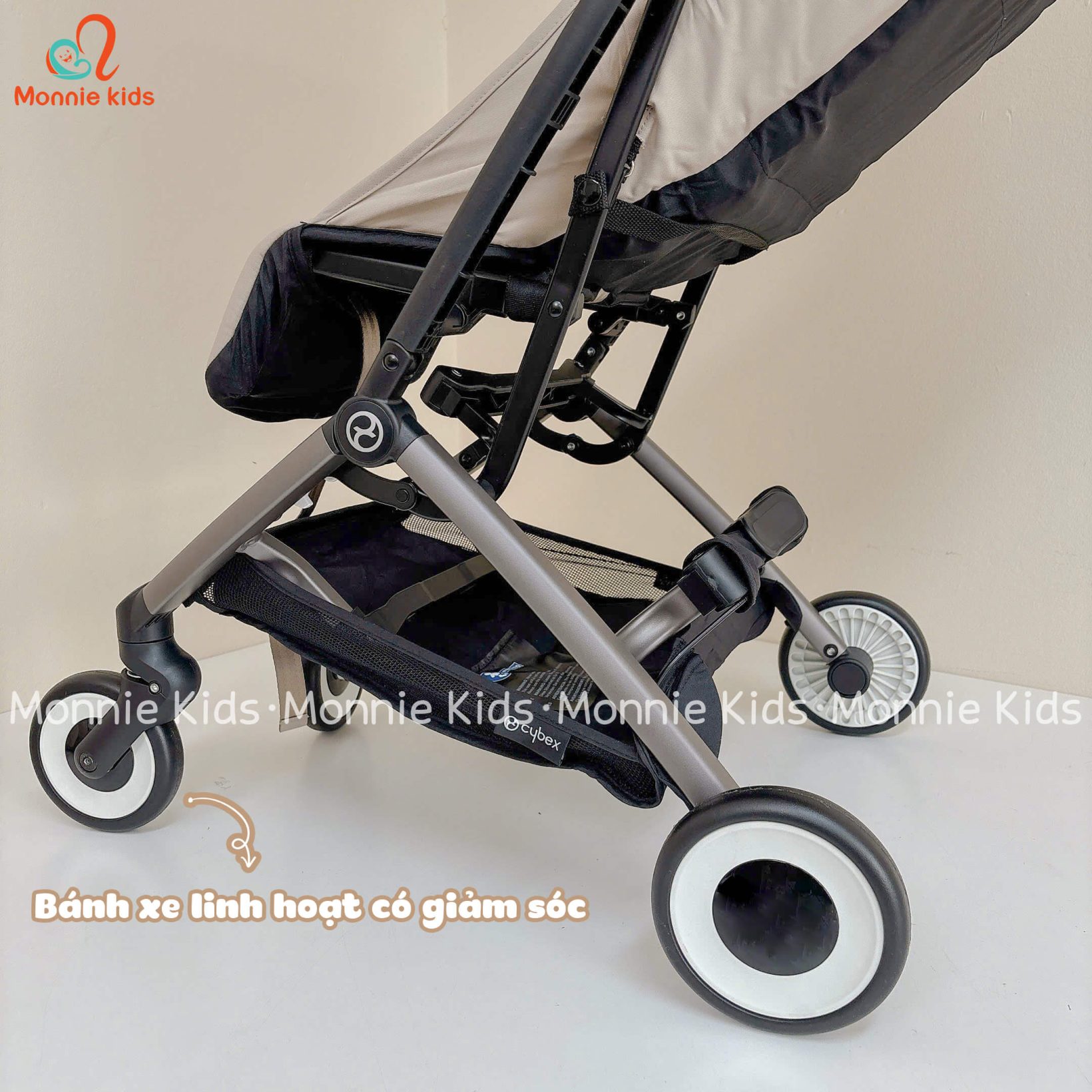 XE ĐẨY GẤP GỌN CYBEX LIBELLE TPE - ALMOND BEIGE - Hình ảnh 5