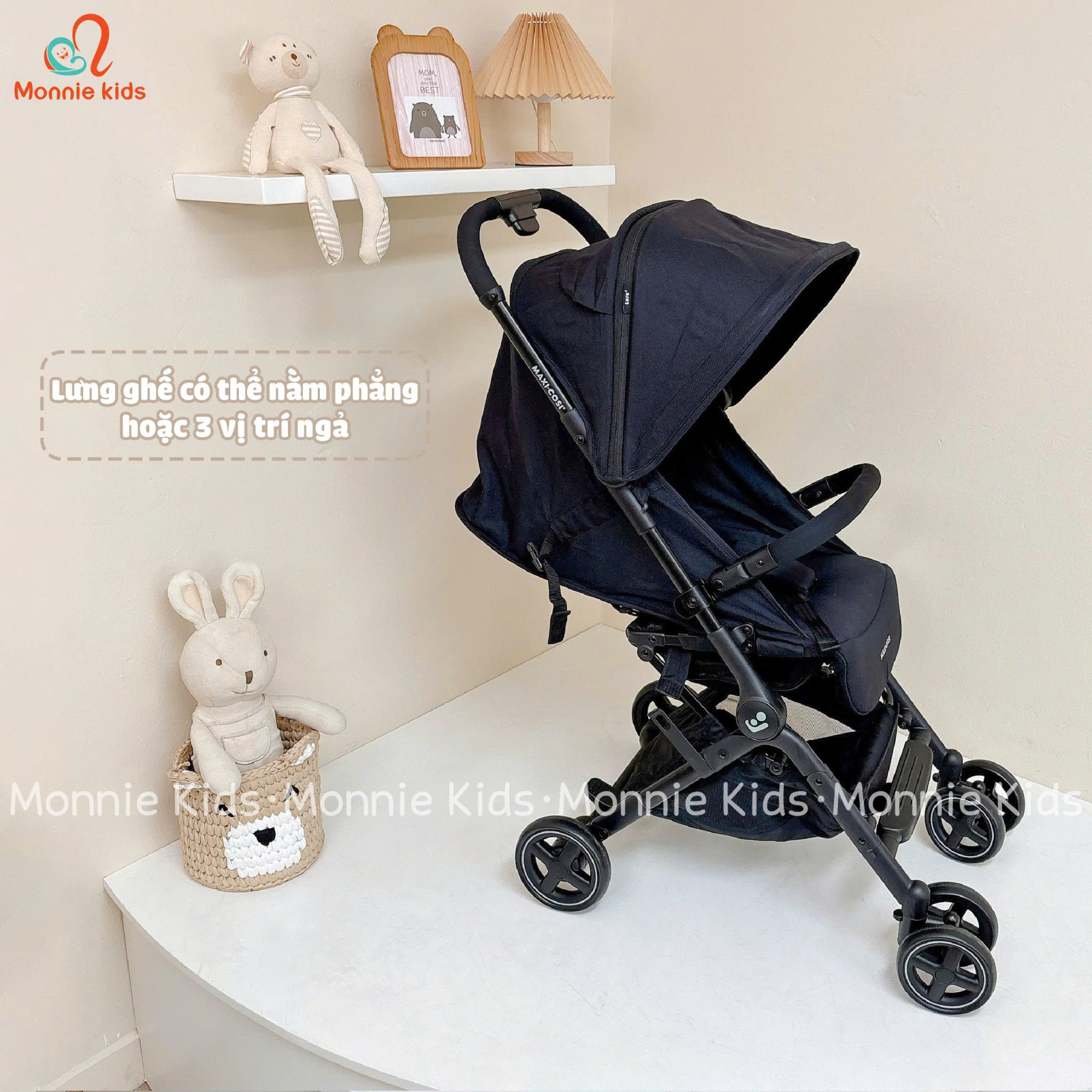XE ĐẨY GẤP GỌN MAXI COSI LARA2 ESSENTIAL BLACK - Ảnh 11